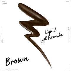 NYX Epic Wear Liquid Liner Brown swatches show rich matte payoff and versatility.