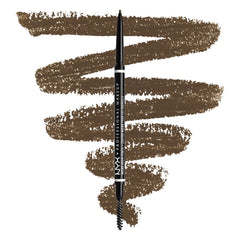 NYX Micro Brow Pencil Ash Brown close-up tip for precise, natural-looking brows