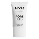 NYX Professional Makeup Pore Filler blurring primer bottle-pump helps create an oil-control matte base.