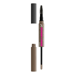 NYX Zero to Brow bottle closeup highlighting longwear gel formula