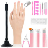 Nyxaphoralyn practice hand eco-friendly materials closeup for durable nail training