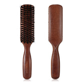 O BRUSHZOO hair brush boar bristles closeup for detangling and smoothing