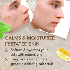 O Naturals lemon-oil bottle drops highlighting brightening cleanse and uplifting scent.