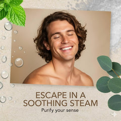 O Naturals shower steamers dispensing action showing aroma release.