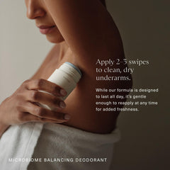 Oak Essentials deodorant texture closeup reveals creamy, fast-absorbing consistency