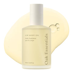 Oak Essentials Dew Body Oil bottle ready for daily hydration and glow.