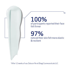 Obagi ELASTIderm Bi-Mineral Contour image illustrates patented elastin-supporting technology.