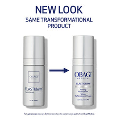 Obagi ELASTIderm Serum application demonstrates easy, targeted use to support elasticity.