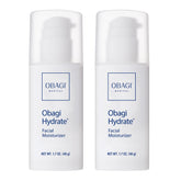 Obagi Hydrate facial moisturizer tube close-up shows creamy texture for lasting hydration.