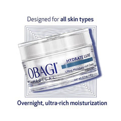 Obagi Hydrate Luxe Tara Seed Extract hydration matrix emphasizes moisture retention