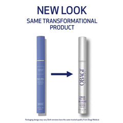 Obagi Nu-Cil eyebrow serum applicator brush shows easy daily application for brow density