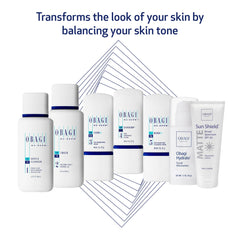 Obagi Nu-Derm Fx toner bottle preps skin for consistent brightening.