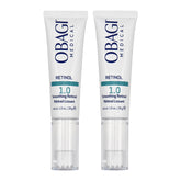 Obagi360 Retinol 1.0 Cream tube closeup highlights daily retinol use