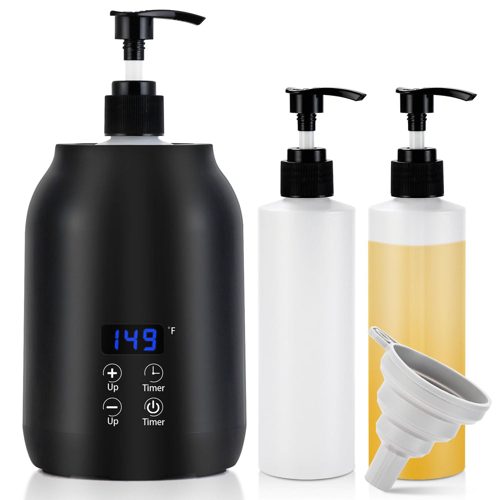 obecilc massage oil warmer with dual bottles for spa-grade warmth