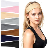 obeoby headbands for women front-knotted style keeps hair in place during workouts