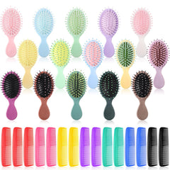 obeoby mini wet brush set in travel pouch for on-the-go detangling