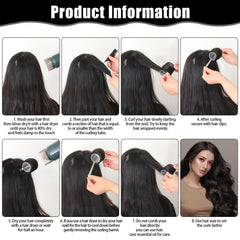 obeoby self-grip hair rollers 25mm for tight curls and ends