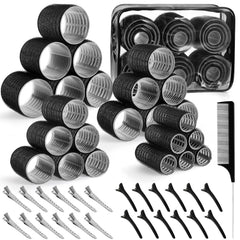 obeoby self-grip hair rollers 60mm for voluminous long-hair waves