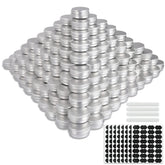 OBKJJ 234-pack round cans with screw lids, ideal for organized DIY cosmetics storage.