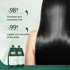 OBRADOYA Polypeptide Keratin Hair Mask applying steps on hair