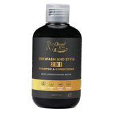 Ocean View Deep Waves Pomade bottle pour demonstrates hydrating cleanse for waves