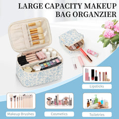 OCHEAL Makeup Bag Set large bag interior pockets for organized palettes and brushes