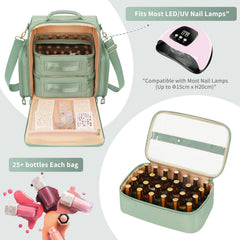 OCHEAL nail polish organizer side strap for portable travel and mobile nail services