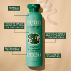 OCOA Beauty Flaxseed Mango Hibiscus ingredients close-up highlights nourishing hydration