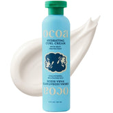 OCOA Beauty Hydrating Curl Cream jar showing rich hydration for defined curls.