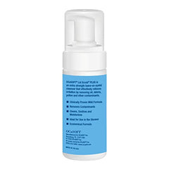 OCuSOFT Lid Scrub PLUS foam pump detail showing pre-lathered foam for quick cleansing.
