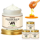 OCVWJKD Beef Tallow & Honey Balm packaging highlighting all-natural moisturizer benefits