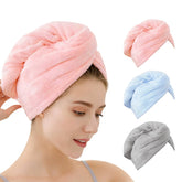 OEAGO microfiber hair towel close-up shows ultra-absorbent fibers for fast drying