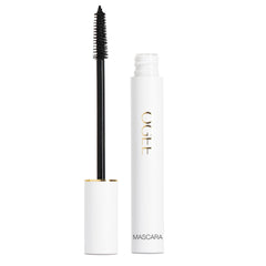 Ogee Beyond Clean Mascara bottle closeup highlights organic formula for gentle lash care