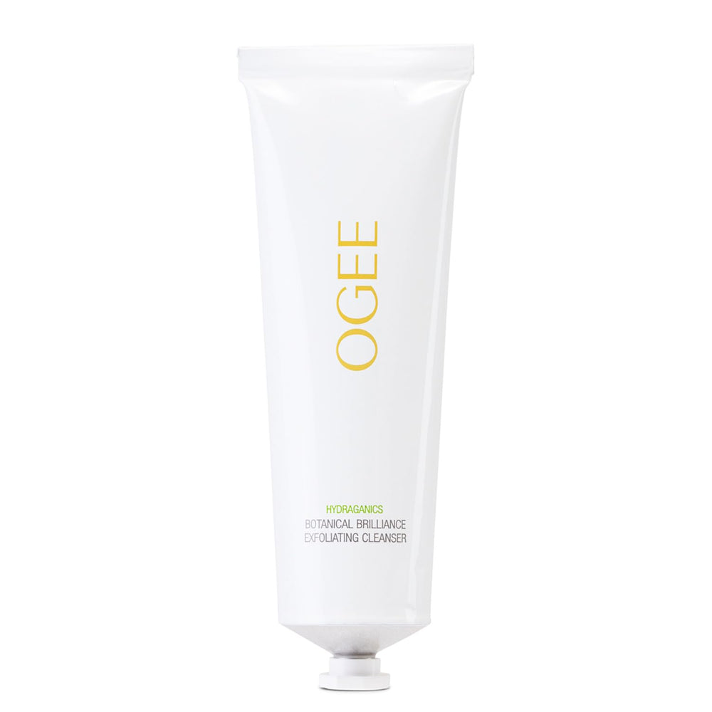 Ogee Botanical Brilliance Exfoliating Cleanser bottle for a refreshed, radiant complexion.