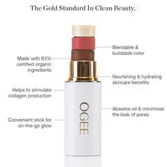 Ogee Sculpted Face Stick Pore Refinement smooths appearance with a lightweight finish