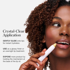 Ogee Sculpted Lip Oil packaging image emphasizes clean, cruelty-free design for natural beauty routines.