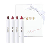 Ogee Blossom Lip Oil Gift Set packaging with premium lip care presentation