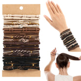 OHCISP hair tie bracelets pack front view for versatile everyday styling
