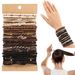 OHCISP hair tie bracelets pack front view for versatile everyday styling