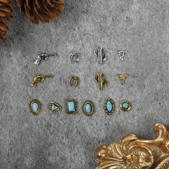 Ohmique western cactus charms add bold accent for creative nail designs.