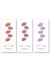Ohora Berry Trio N Bare Plum application shows quick salon-grade nails at home.