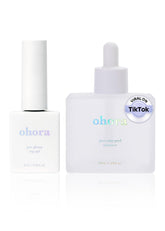 ohora bundle set easy-peel remover demonstrates gentle nail prep and removal