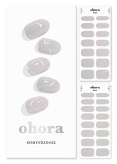 ohora N Silky Way nude wrap closeup showcases soft nude shimmer for salon-quality, long-lasting wear.