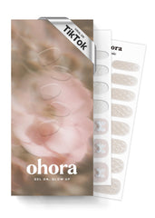 ohora N Grace Bloom packaging showing a ready-to-use gel nail strip kit
