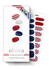 ohora nail strips twilight packaging demonstrates a complete at-home manicure kit
