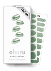 ohora N Matcha Chrome box front, ideal starter kit for at-home salon-quality nails.