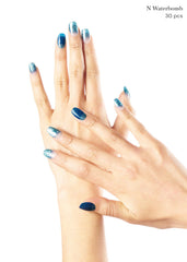 ohora N Waterbomb demonstrates fitting a variety of nail shapes and sizes for a flawless look