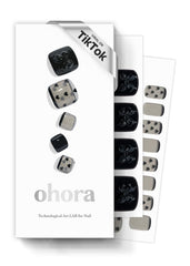 ohora p heart lace pedi strips pack shows 30 wraps for easy at-home salon-style nails