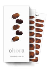 ohora Pumpkin Swirl nail wraps in box showcase for quick color upgrade.