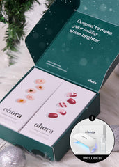 ohora santa-cane designs on nails suggest seasonal style and easy outfit coordination